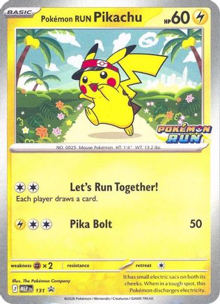 Pokemon Run Pikachu 131 Southeast Asia Exclusives - Promo