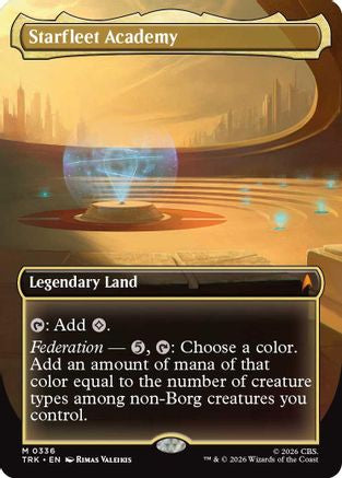 Starfleet Academy (Borderless) (TRK-336) - Star Trek Foil