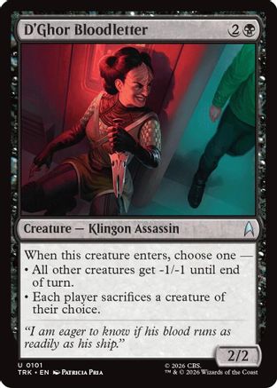 D'Ghor Bloodletter (TRK-101) - Star Trek Foil