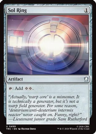 Sol Ring (Surge Foil) (TRC-499) - Commander: Star Trek Foil