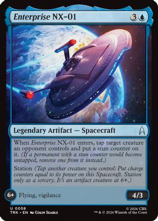 Enterprise NX-01 (TRK-058) - Star Trek Foil