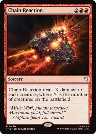 Chain Reaction (Surge Foil) (TRC-450) - Commander: Star Trek Foil