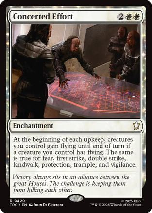 Concerted Effort (Surge Foil) (TRC-420) - Commander: Star Trek Foil