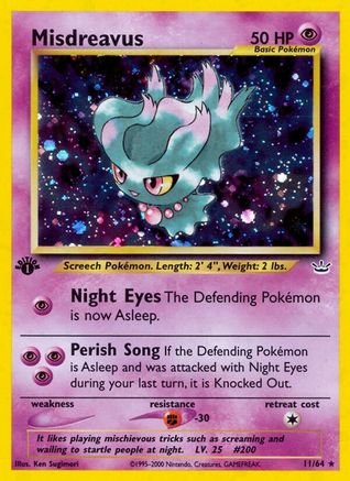 Misdreavus 011/64 - Unlimited Holofoil Neo Revelation - Holo Rare