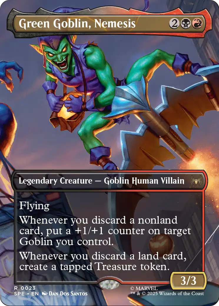 Green Goblin, Nemesis (Borderless) (SPE-023) - Marvel's Spider-Man: Eternal-Legal (Borderless)