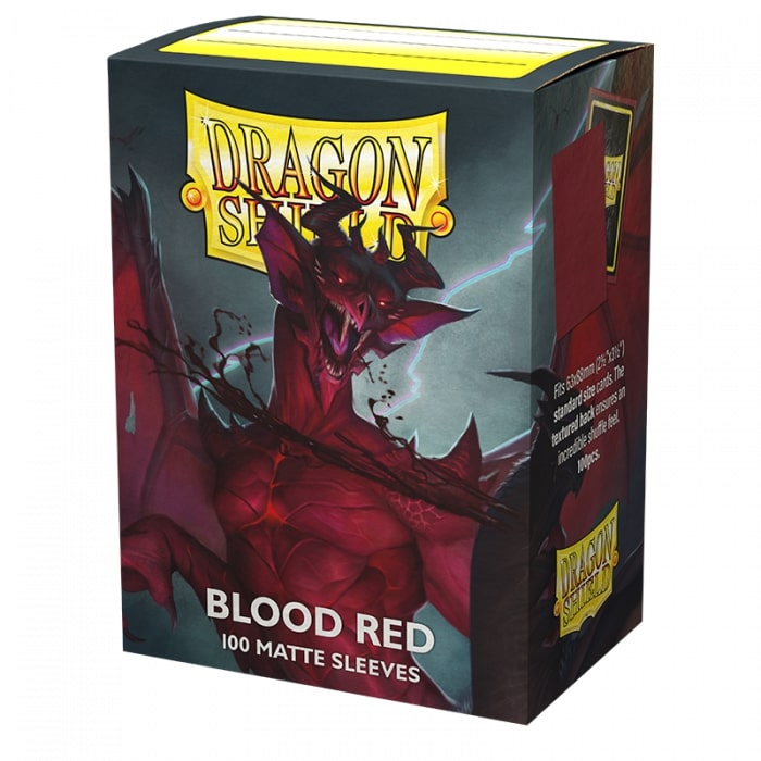 Dragon Shield Matte Card Sleeves 100ct - Blood Red | Eastridge Sports Cards & Games