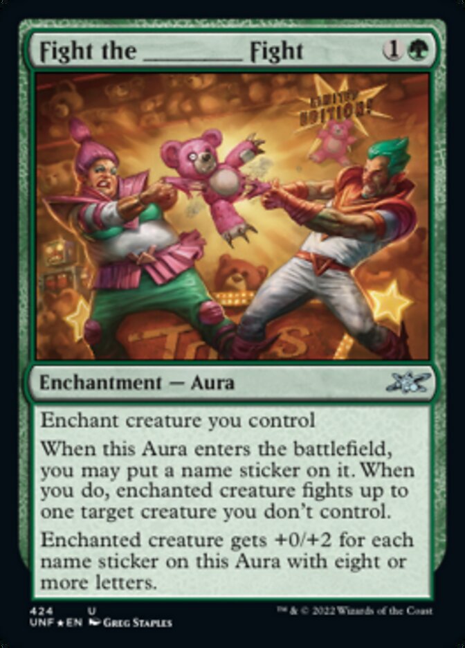 Fight the _____ Fight (Galaxy Foil) [Unfinity] | Eastridge Sports Cards & Games