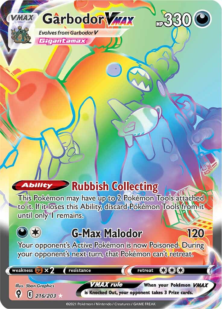 Garbodor VMAX (216/203) [Sword & Shield: Evolving Skies] | Eastridge Sports Cards & Games