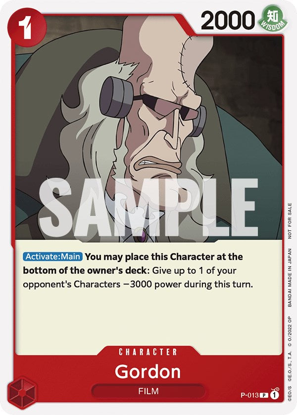 Gordon (One Piece Film Red) [One Piece Promotion Cards] | Eastridge Sports Cards & Games