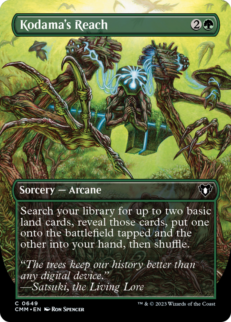 Kodama's Reach (Borderless Alternate Art) [Commander Masters] | Eastridge Sports Cards & Games