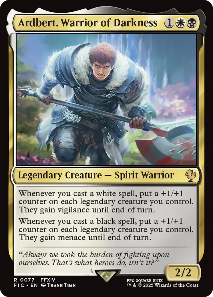 Ardbert, Warrior of Darkness [FINAL FANTASY Commander] | Eastridge Sports Cards & Games