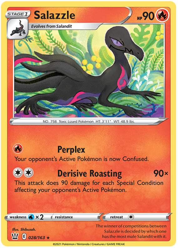 Salazzle (028/163) [Sword & Shield: Battle Styles] | Eastridge Sports Cards & Games