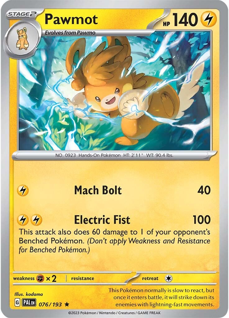 Pawmot (076/193) [Scarlet & Violet: Paldea Evolved] | Eastridge Sports Cards & Games