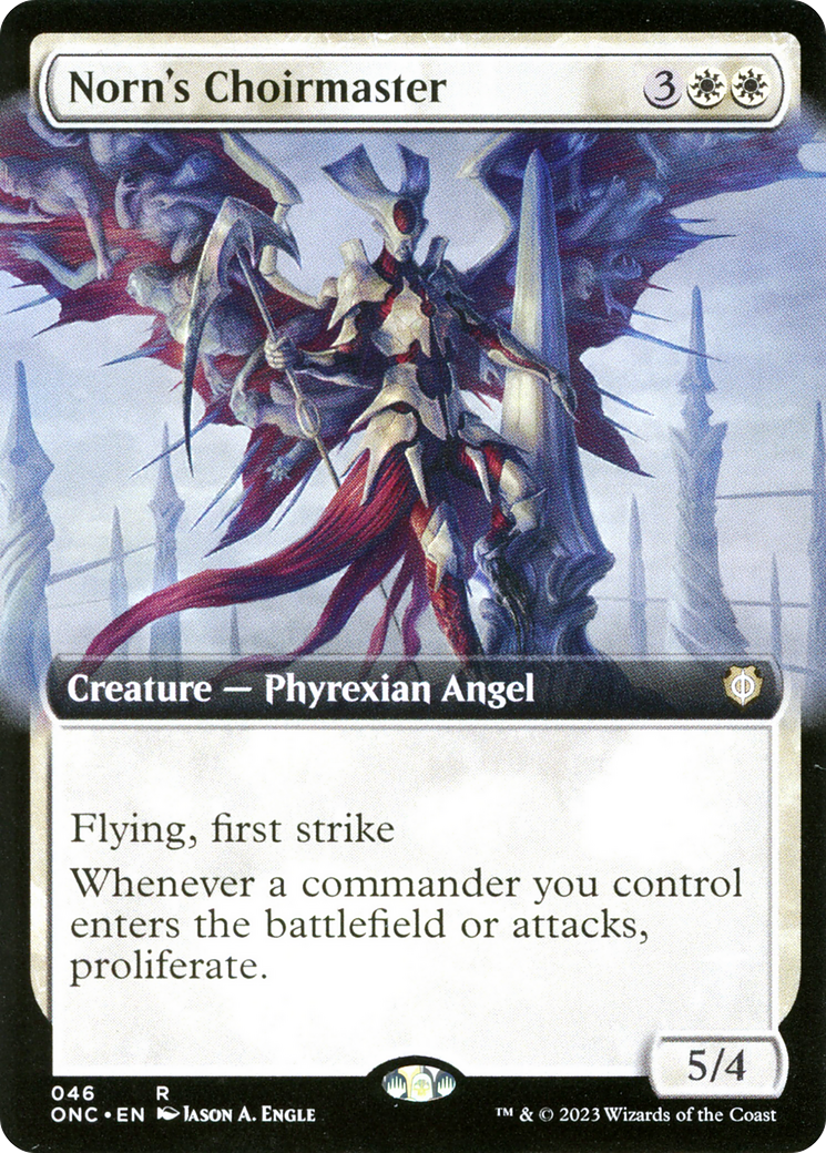 Norn's Choirmaster (Extended Art) [Phyrexia: All Will Be One Commander] | Eastridge Sports Cards & Games