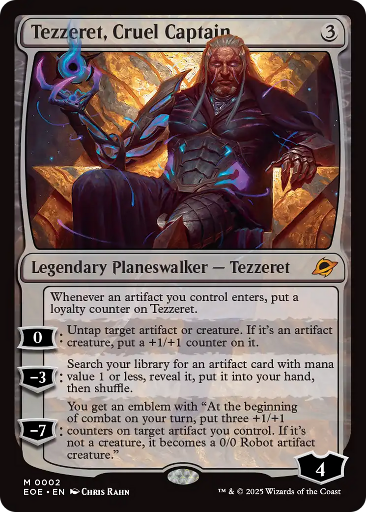 Tezzeret, Cruel Captain [Edge of Eternities] | Eastridge Sports Cards & Games
