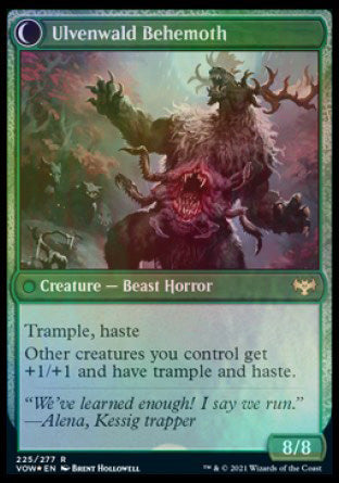 Ulvenwald Oddity // Ulvenwald Behemoth [Innistrad: Crimson Vow Prerelease Promos] | Eastridge Sports Cards & Games