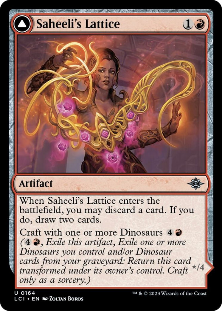 Saheeli's Lattice // Mastercraft Raptor [The Lost Caverns of Ixalan] | Eastridge Sports Cards & Games