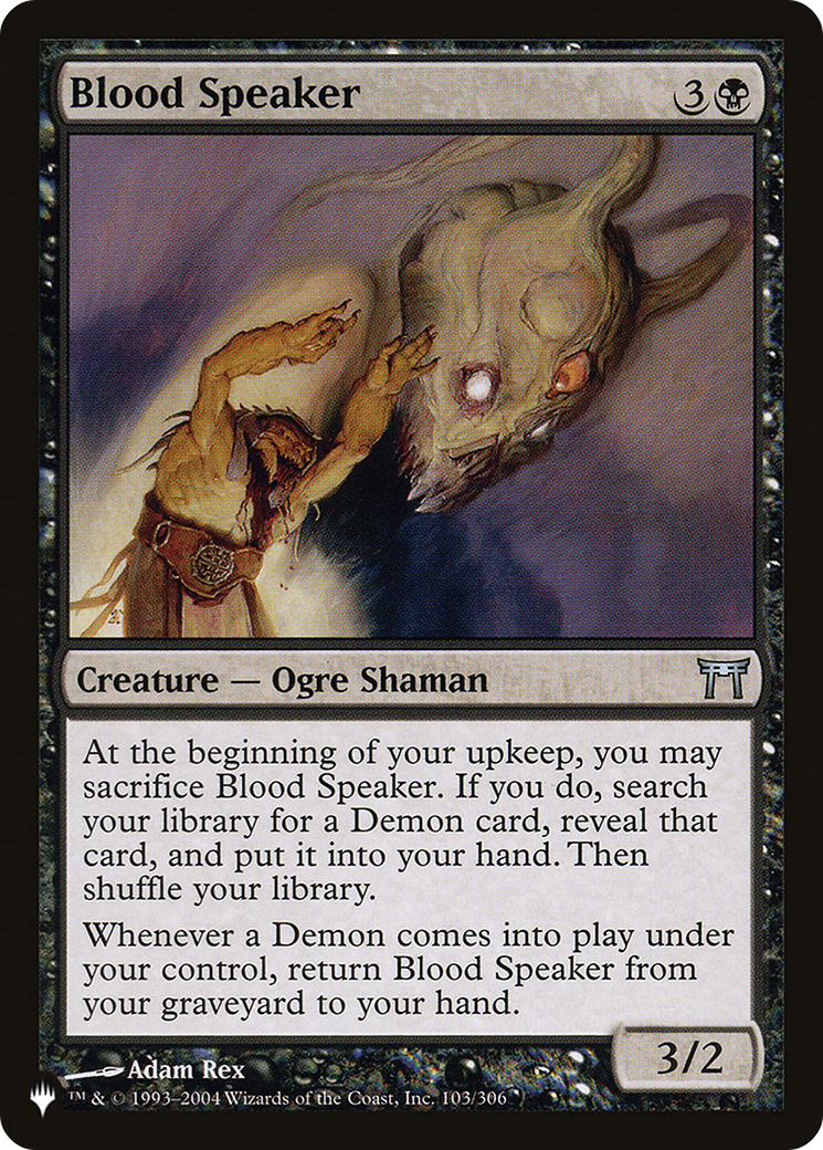 Blood Speaker [The List] | Eastridge Sports Cards & Games