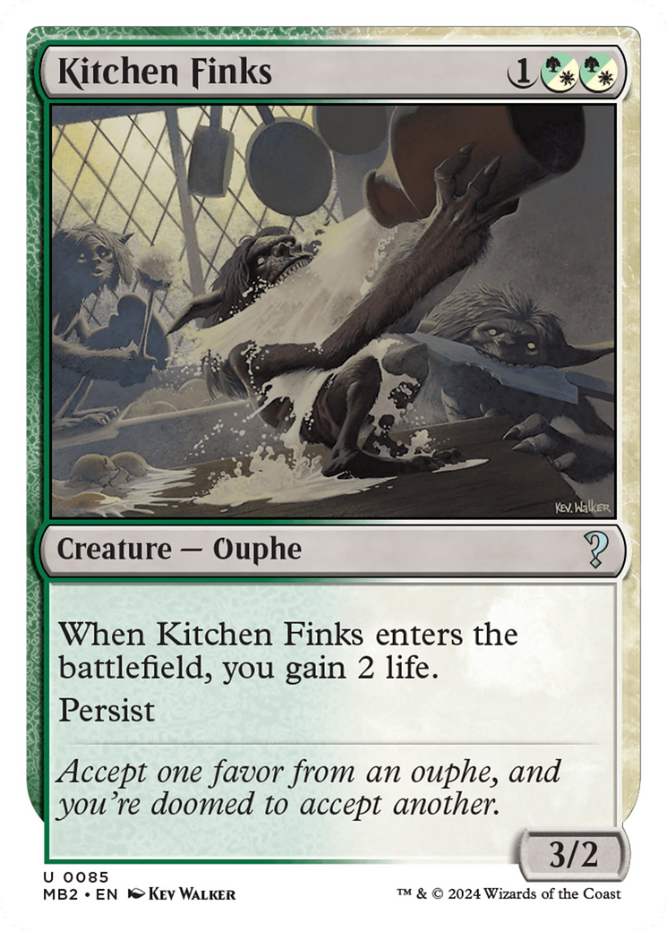 Kitchen Finks (White Border) [Mystery Booster 2] | Eastridge Sports Cards & Games