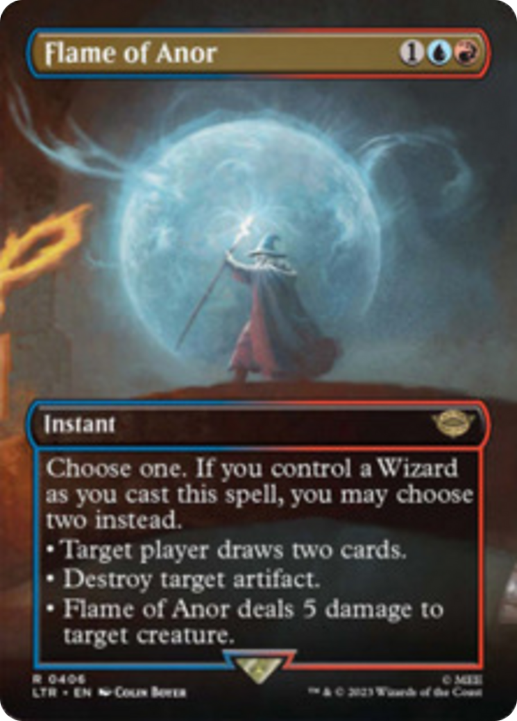 Flame of Anor (Borderless Alternate Art) [The Lord of the Rings: Tales of Middle-Earth] | Eastridge Sports Cards & Games