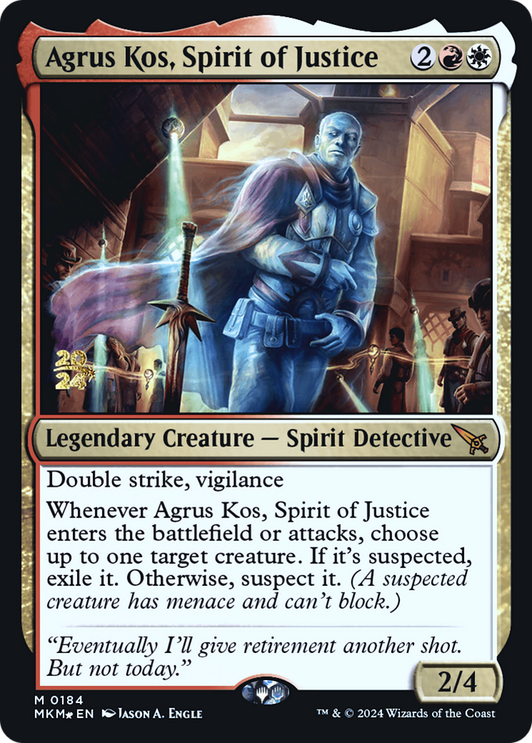 Agrus Kos, Spirit of Justice [Murders at Karlov Manor Prerelease Promos] | Eastridge Sports Cards & Games