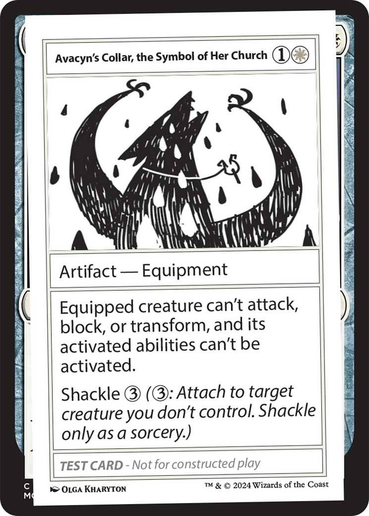 Avacyn's Collar, the Symbol of Her Church [Mystery Booster 2 Playtest Cards] | Eastridge Sports Cards & Games