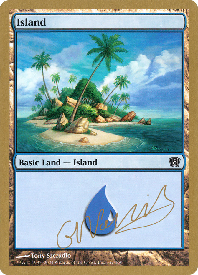 Island (gn337) (Gabriel Nassif) [World Championship Decks 2004] | Eastridge Sports Cards & Games
