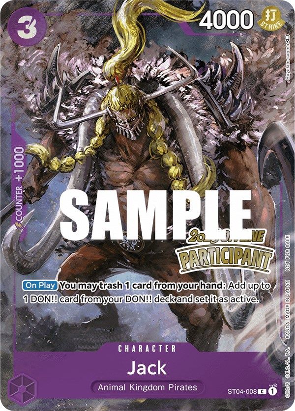 Jack (Offline Regional 2023) [Participant] [One Piece Promotion Cards] | Eastridge Sports Cards & Games