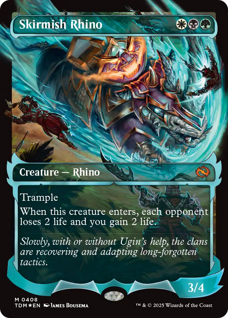 Skirmish Rhino (0408) (Showcase) [Tarkir: Dragonstorm] | Eastridge Sports Cards & Games