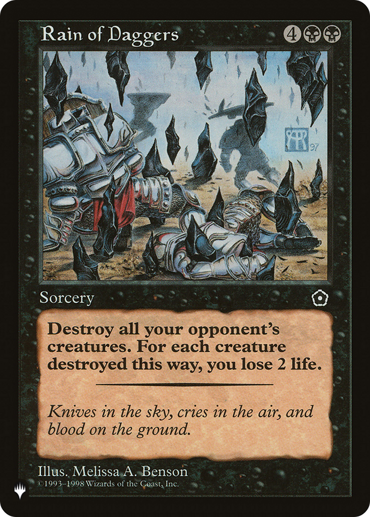 Rain of Daggers [The List] | Eastridge Sports Cards & Games