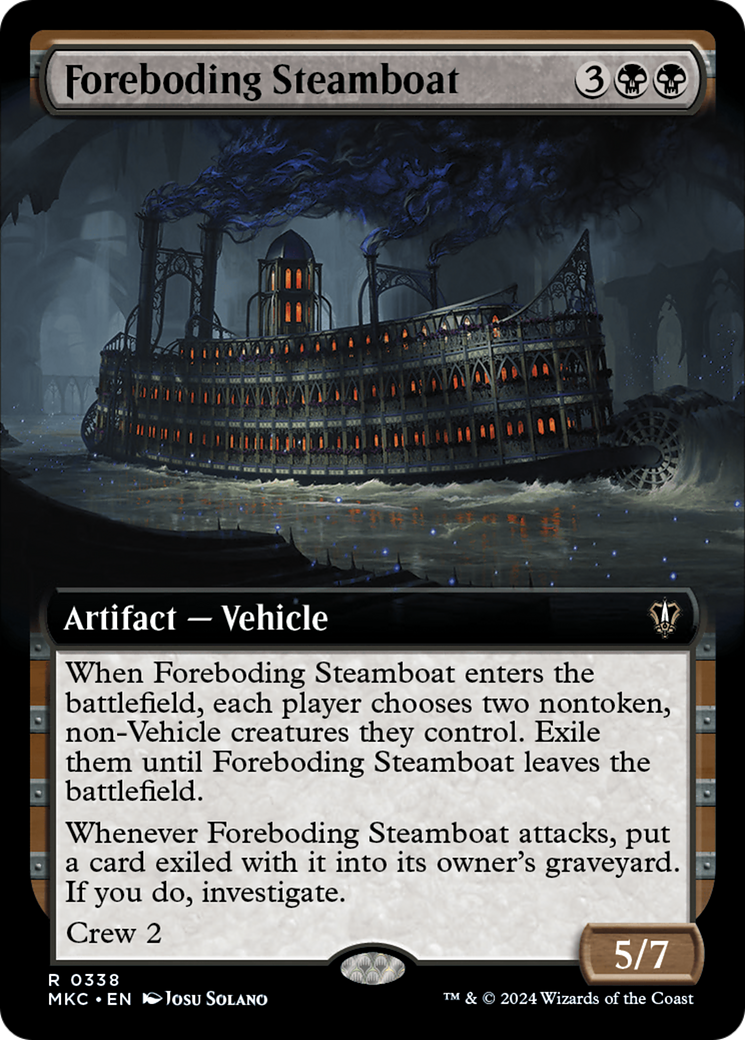 Foreboding Steamboat (Extended Art) [Murders at Karlov Manor Commander] | Eastridge Sports Cards & Games