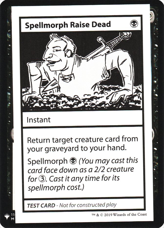 Spellmorph Raise Dead [Mystery Booster Playtest Cards] | Eastridge Sports Cards & Games