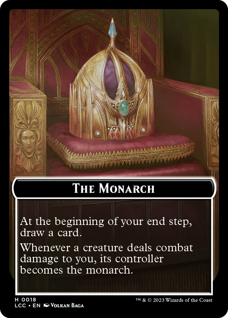 The Monarch // Pirate Double-Sided Token [The Lost Caverns of Ixalan Commander Tokens] | Eastridge Sports Cards & Games