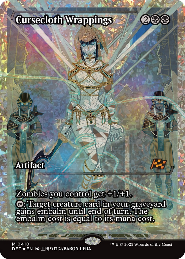 Cursecloth Wrappings (Showcase) (Fracture Foil) [Aetherdrift] | Eastridge Sports Cards & Games