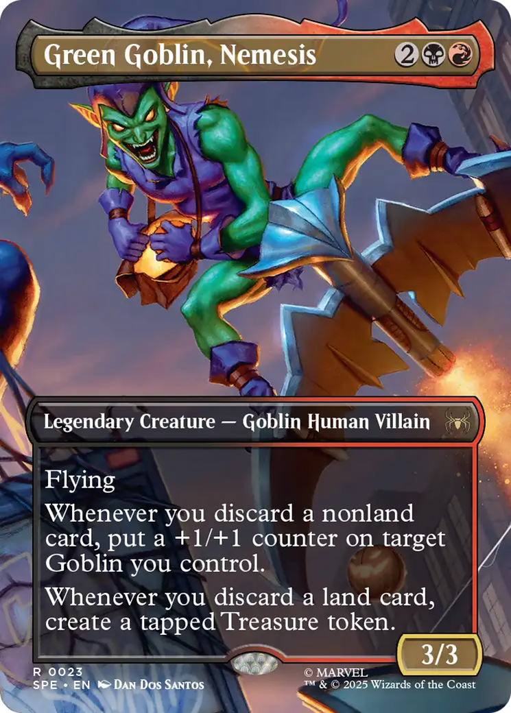 Green Goblin, Nemesis (Borderless) [Marvel's Spider-Man: Eternal-Legal] | Eastridge Sports Cards & Games