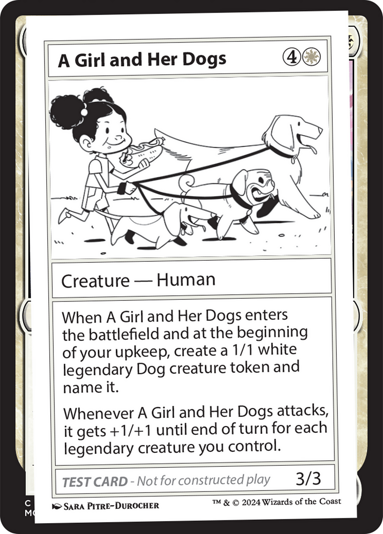 A Girl and Her Dogs [Mystery Booster 2 Playtest Cards] | Eastridge Sports Cards & Games