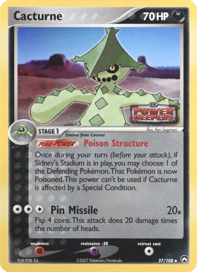 Cacturne (27/108) (Stamped) [EX: Power Keepers] | Eastridge Sports Cards & Games