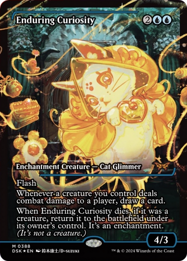 Enduring Curiosity (Japanese Showcase) [Duskmourn: House of Horror] | Eastridge Sports Cards & Games