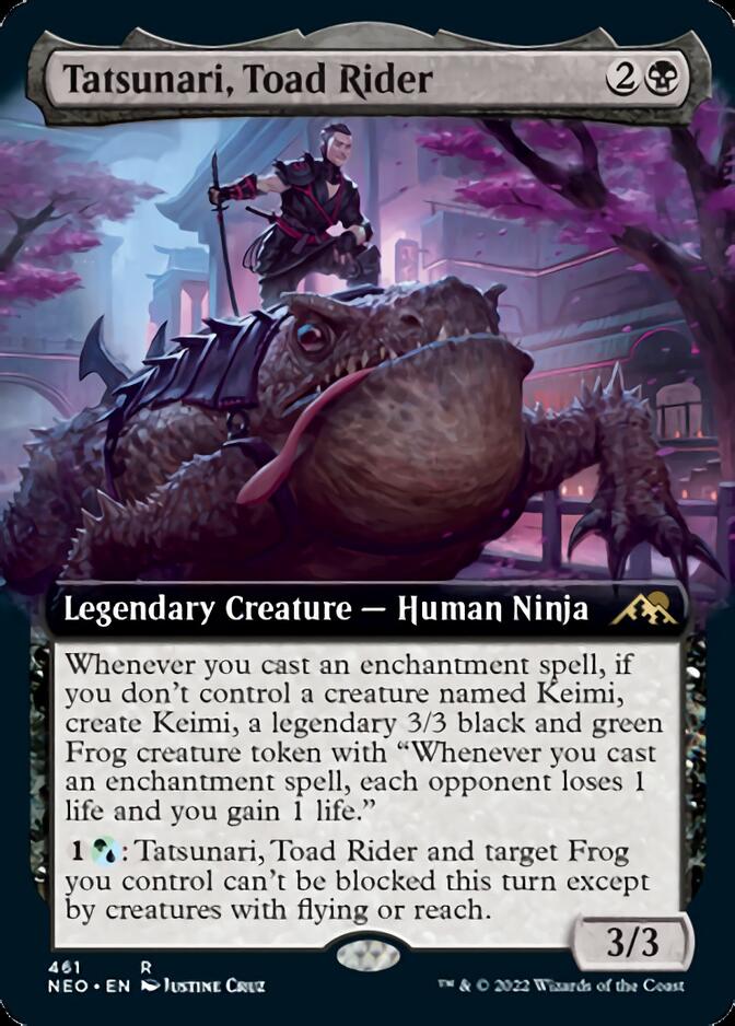 Tatsunari, Toad Rider (Extended Art) [Kamigawa: Neon Dynasty] | Eastridge Sports Cards & Games