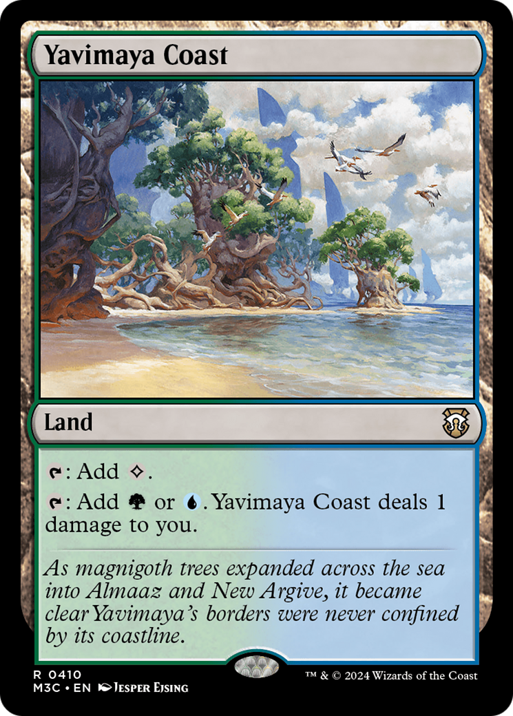 Yavimaya Coast (Ripple Foil) [Modern Horizons 3 Commander] | Eastridge Sports Cards & Games