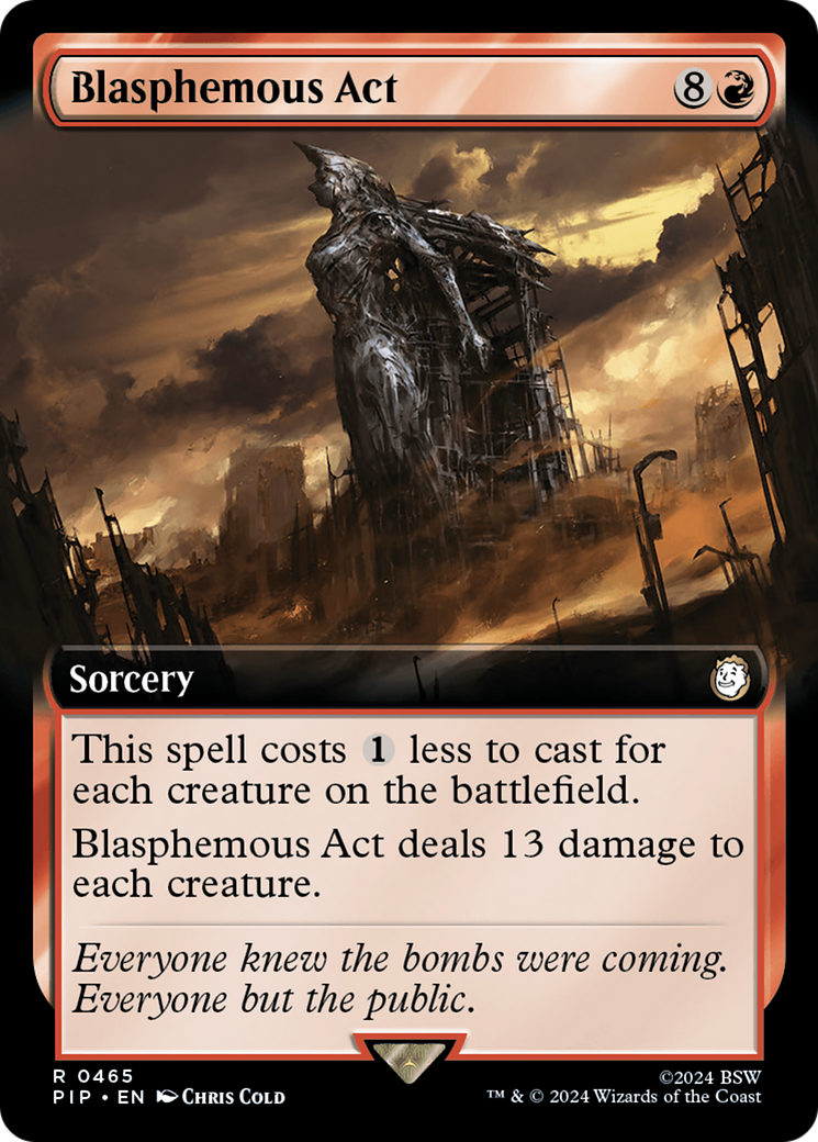 Blasphemous Act (Extended Art) [Fallout] | Eastridge Sports Cards & Games