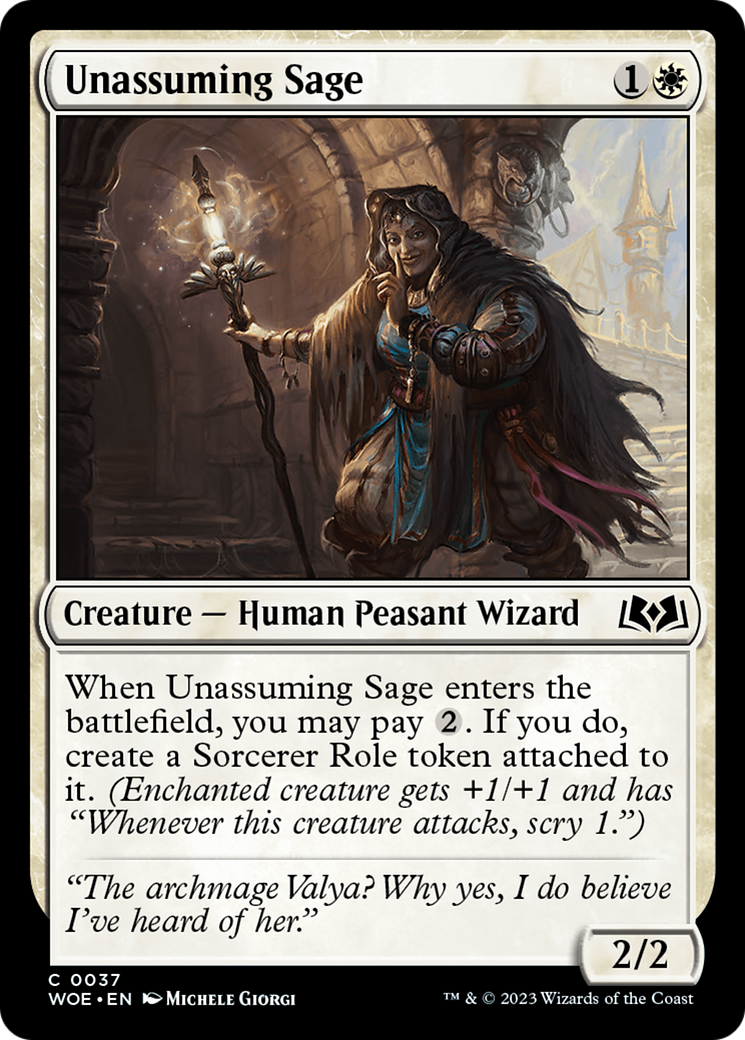 Unassuming Sage [Wilds of Eldraine] | Eastridge Sports Cards & Games