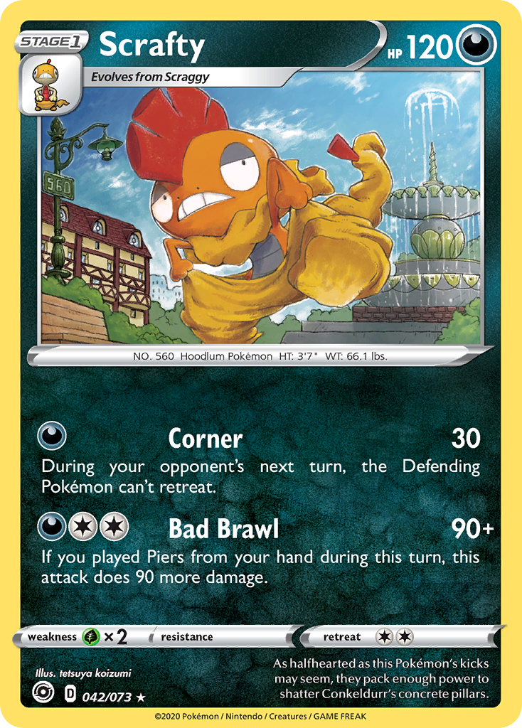 Scrafty (042/073) [Sword & Shield: Champion's Path] | Eastridge Sports Cards & Games