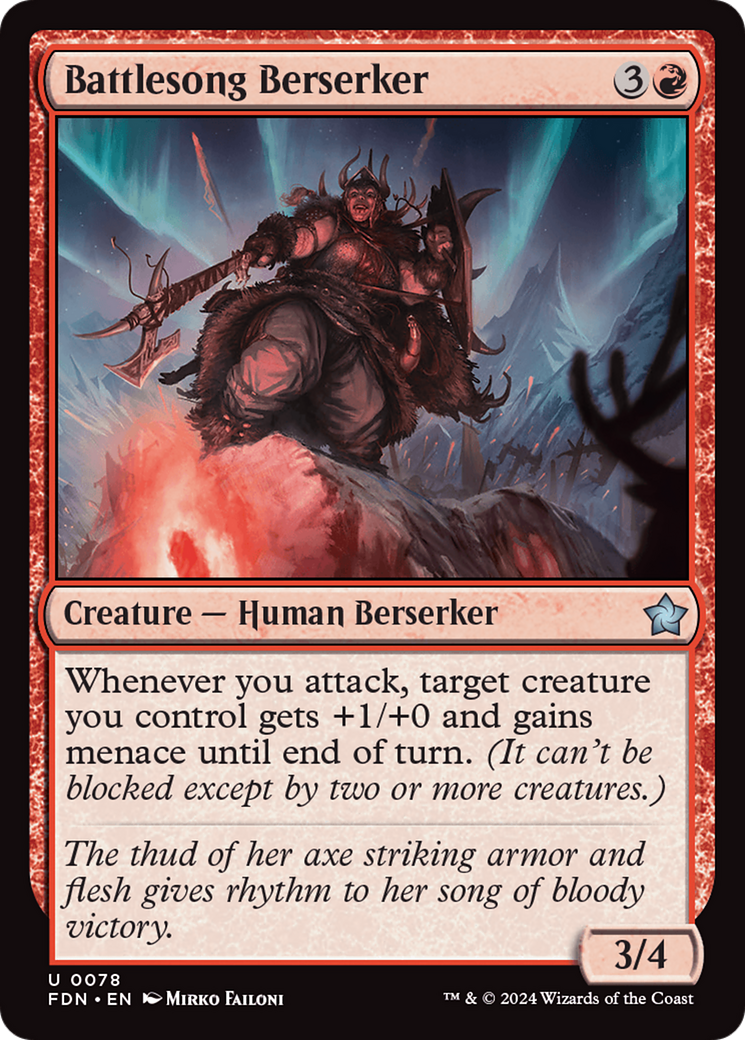 Battlesong Berserker [Foundations] | Eastridge Sports Cards & Games