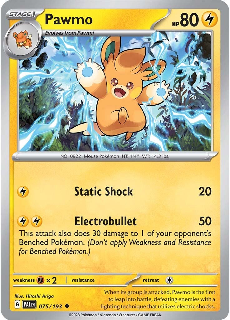 Pawmo (075/193) [Scarlet & Violet: Paldea Evolved] | Eastridge Sports Cards & Games