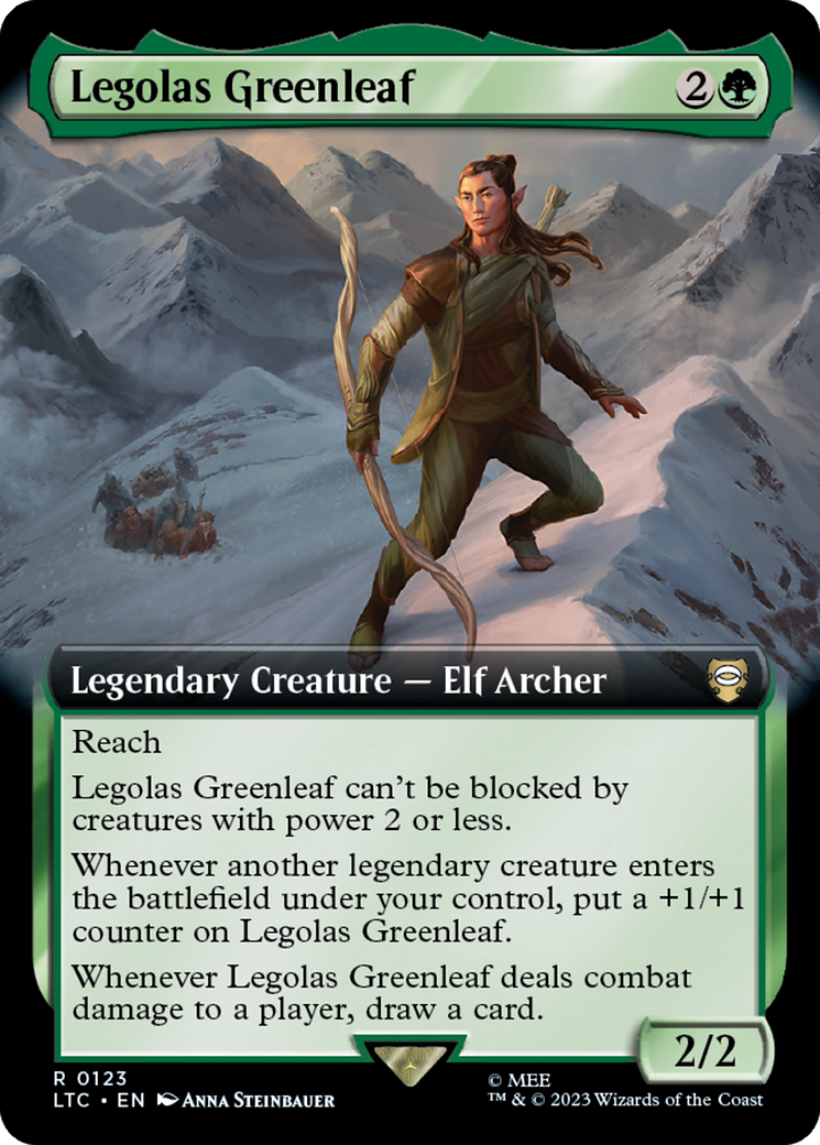 Legolas Greenleaf (Extended Art) [The Lord of the Rings: Tales of Middle-Earth Commander] | Eastridge Sports Cards & Games