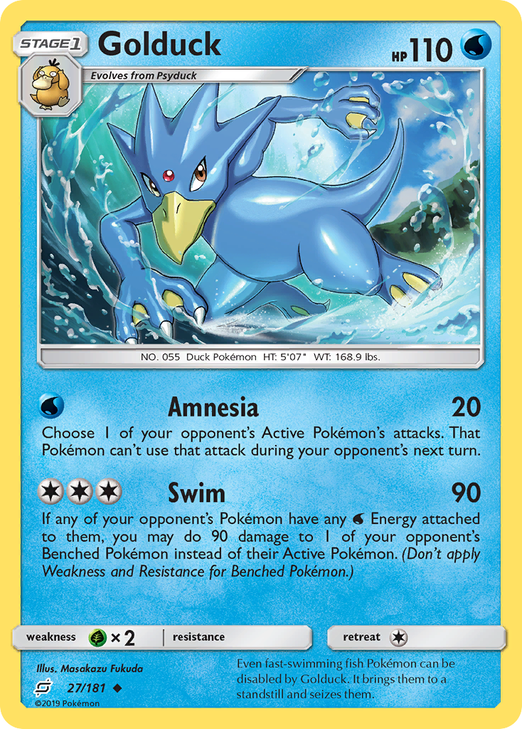 Golduck (27/181) [Sun & Moon: Team Up] | Eastridge Sports Cards & Games