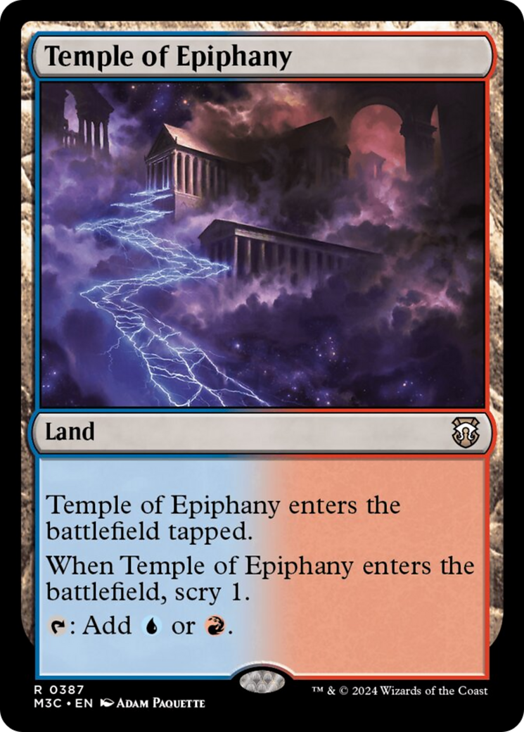 Temple of Epiphany (Ripple Foil) [Modern Horizons 3 Commander] | Eastridge Sports Cards & Games