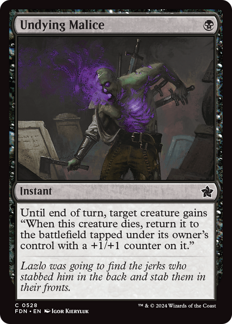 Undying Malice [Foundations] | Eastridge Sports Cards & Games