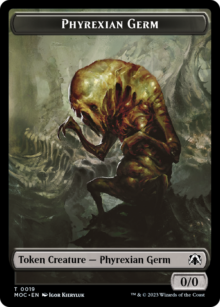 Phyrexian Germ // Myr Double-Sided Token [March of the Machine Commander Tokens] | Eastridge Sports Cards & Games